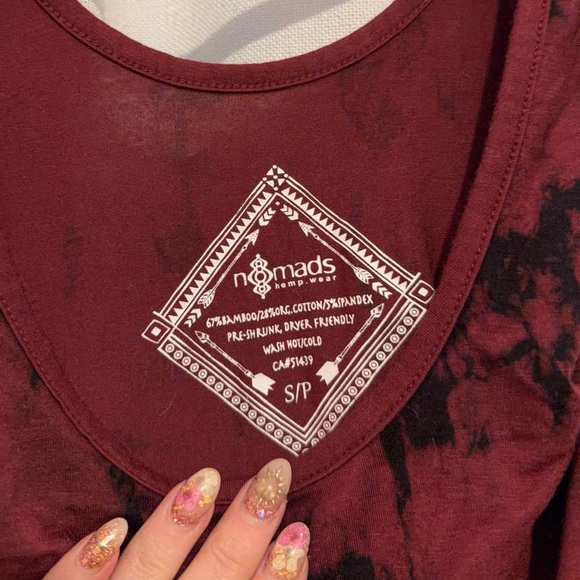 Nomads Hempwear Mantra Tunic Bamboo Organic Cotton Small - Picture 5 of 6